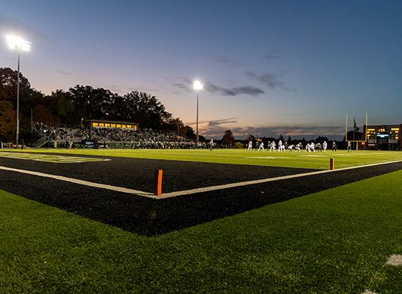 Image of Raabe Stadium and football field at Wisconsin Lutheran College